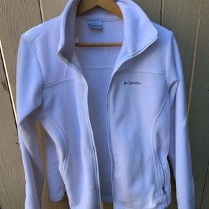 White Columbia Fleece Zip Up